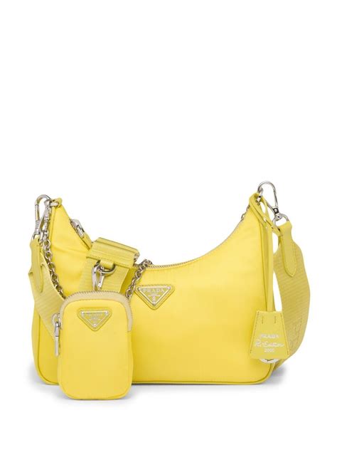 yellow green prada nylon shoulder bag|prada re nylon crossbody bag.